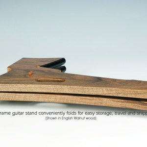 Clear Pine wood, Slay-Frame wood guitar stand image 5