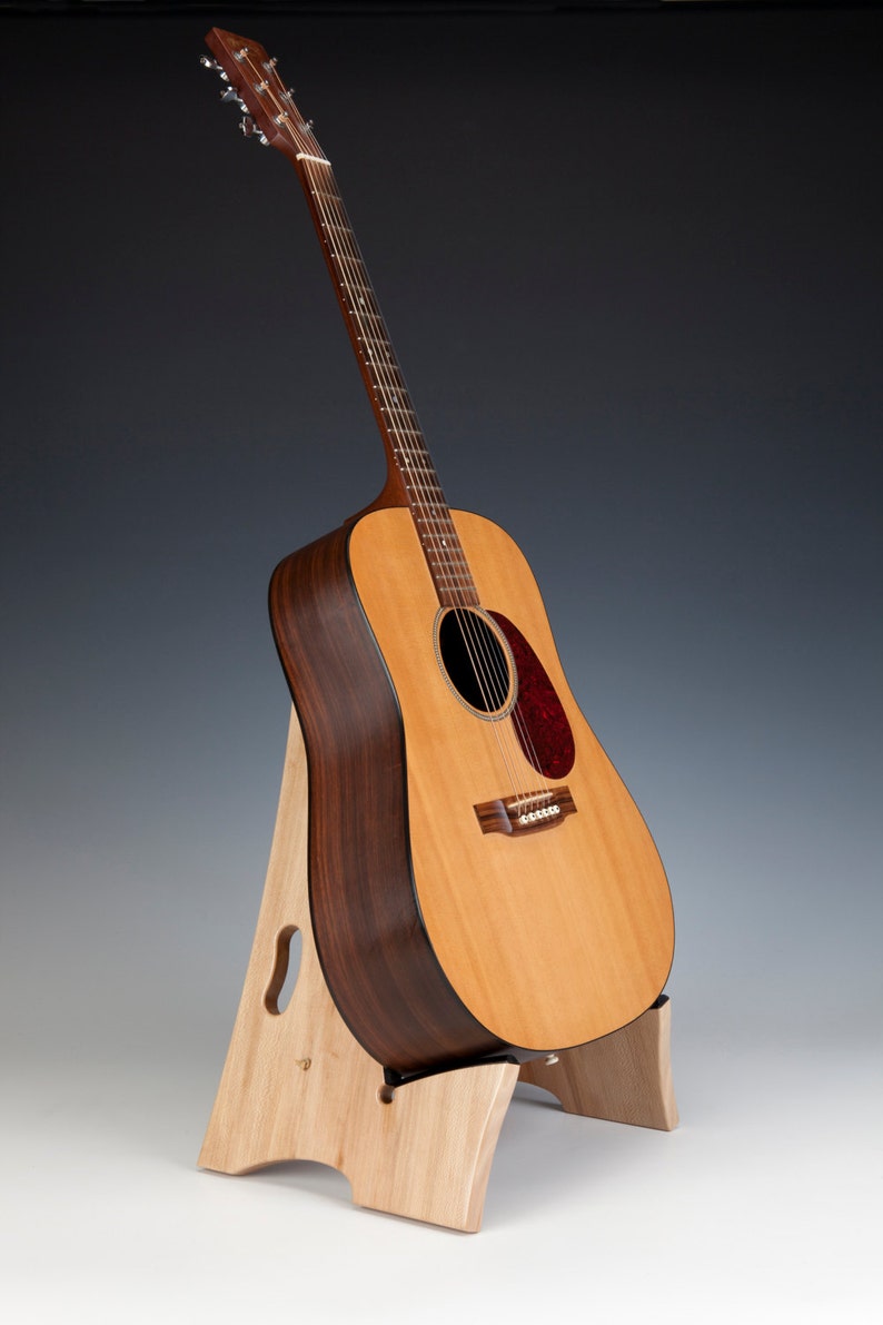 Slayframe Wooden Guitar Stand in QS American Sycamore Wood Etsy
