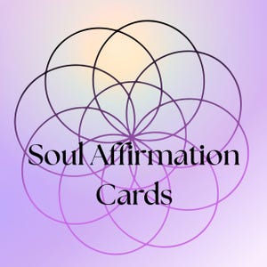 Carte di Affermazione Stampabili – Mazzo di Lavoro Ombra e Guarigione – Mantra di Autostima Spirituali – Download Digitale PDF