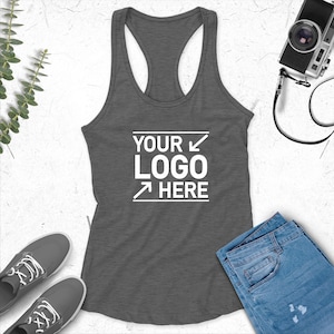 Custom Logo Tank Top, Personalized Logo Tank Top, Custom Design Tank, Custom Work Tank, Custom Bachelorette Tank Top,  Team Logo Tank Top