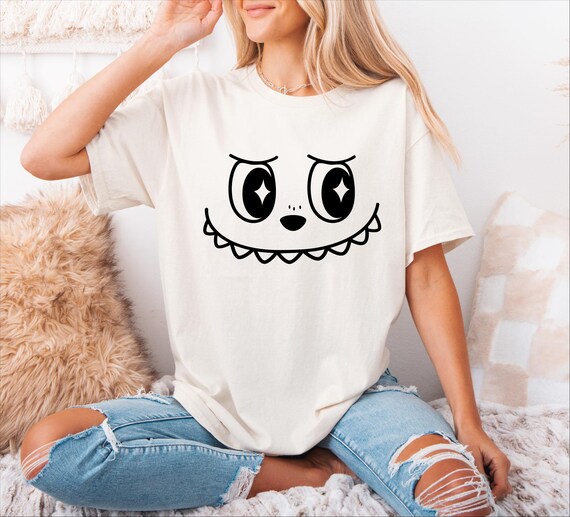 Custom Labubu Silhouette T-Shirt, Labubu Graphic Tee, Cute Comfort Character Shirt, Labubu Clothing, Trendy Labubu Design Fashion Tee