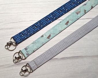 Geek Lanyard: Binary Code, Science Teacher Keychain, Optional Breakaway