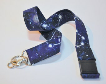 Lanyard ID Badge Halter - Cosmic Lanyard - Sterne Astonomy - Sicherheitsverschluss - Breakaway Lanyard