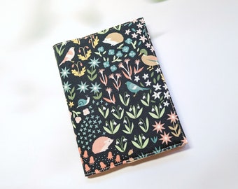 Passport Holder Passport Cover Sleeve Case  Cotton Fabric - cute woodland critters