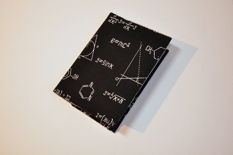 Passport Holder Passport Cover Passport Sleeve Scientific EMC2 Black and White with math equations image 4