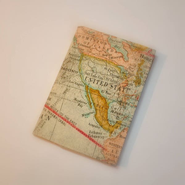 Passport Cover Passport Holder  Old world  Map  Dominion of Canada United States