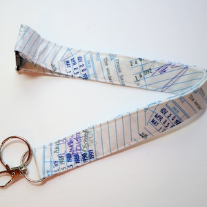 Library Lanyard  with optional breakaway - library card  - library lanyard - ID Badge Holder -  Teacher gift -  READ DESCRIPTION