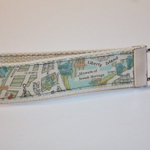 Llavero Llavero pulsera Llavero Mapa de la ciudad de Nueva York