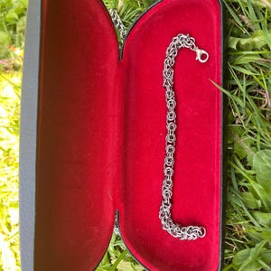 Byzantine Chain Bracelet – Handmade Stainless Steel Jewelry – Gift for Him, Her, or They