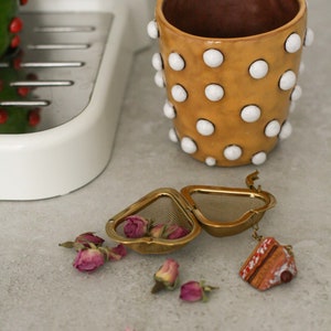 Infuseur à thé en forme de gâteau, breloque pour gâteau, passoire à thé en vrac avec pendentif en céramique image 7