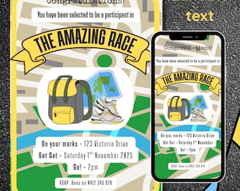 Amazing Race Printable Party Pack - Etsy