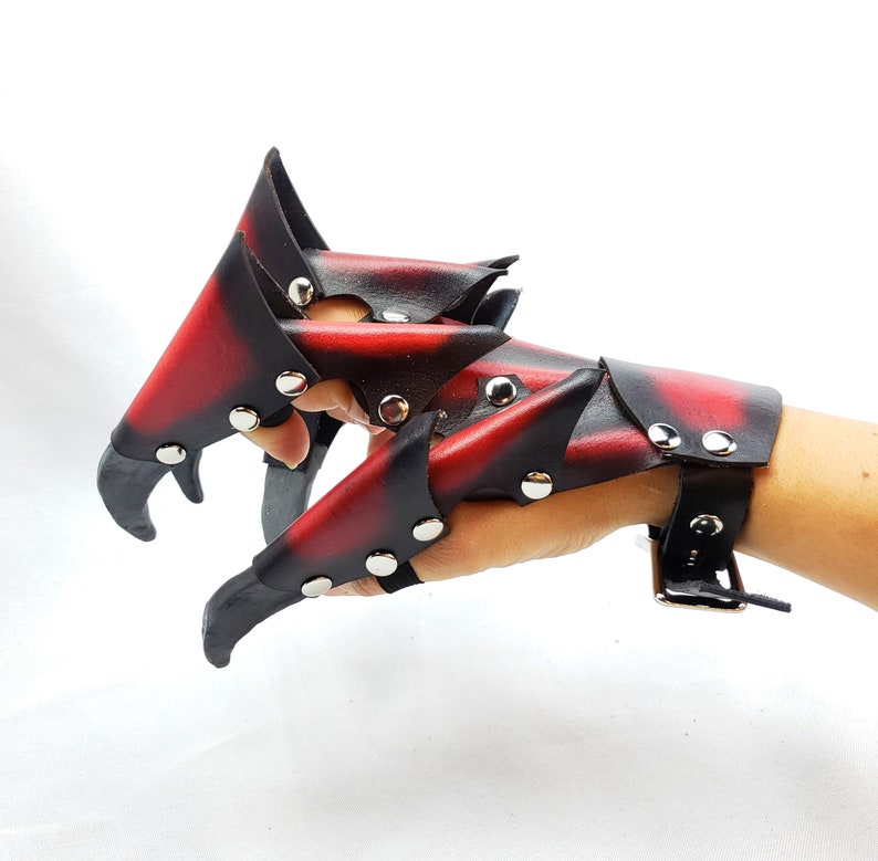 Leather Claws Claw Gloves Custom Color and Size Etsy