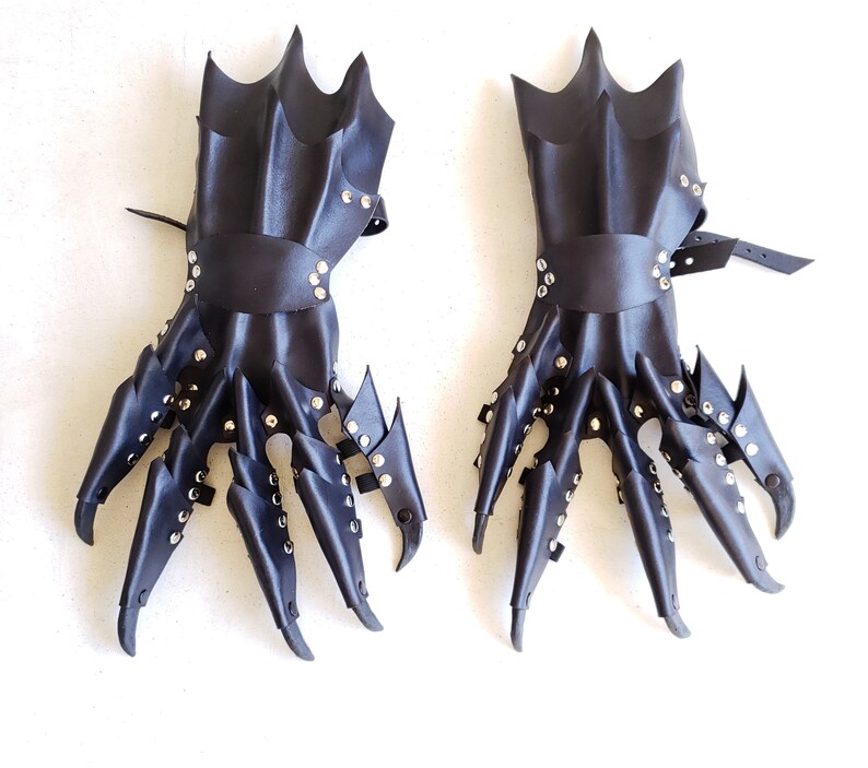 Black Costume Claws Claw Gauntlets Dragon Claws Demon - Etsy