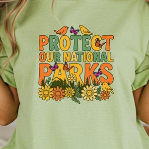 63 National Parks Comfort Colors Shirt, National Park Lover Tee, Protect Our Parks Camping Gift, Granola Girl Nature Top
