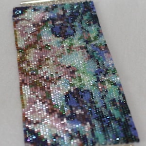 PATRÓN de cuentas de semillas para pulsera Paua 12 Puntada Peyote