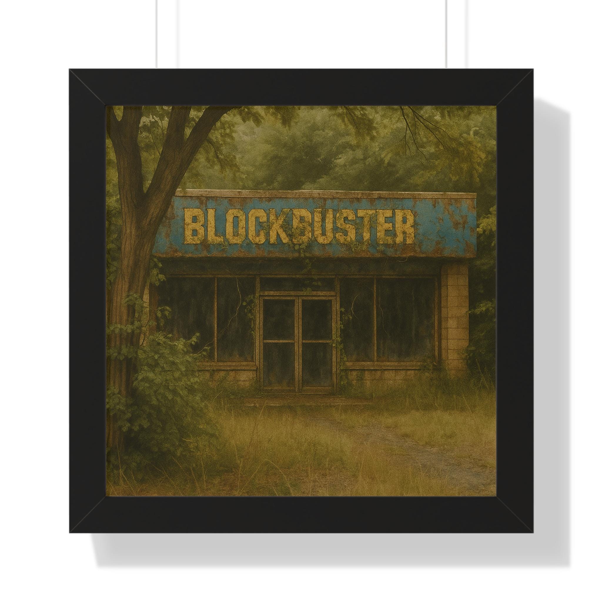 Abandoned Blockbuster Framed Art Print: 90s Nostalgia Decor - Etsy