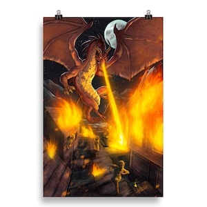 The Burning of Laketown, Photo paper poster