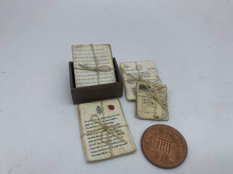 Dollshouse Miniature Old Documents, 1:12 Scale Ephemera - Etsy