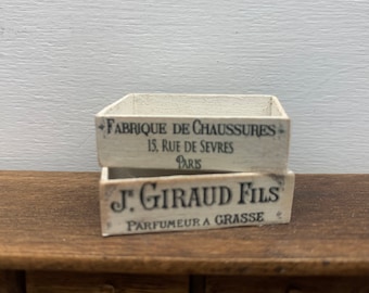 Dollshouse miniature crates, 1:12 scale