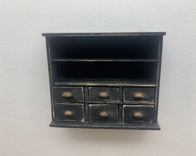 One Inch Miniatures Dollshouse Miniature Shelves, Furniture 1:12 Scale One Inch, Miniature ...