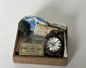 Dollshouse miniature crate,  1:12 scale