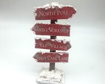 Dollshouse miniature Christmas sign, 1:12th scale