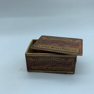 Dollshouse miniature crate, ,miniature wooden box,  miniature crate