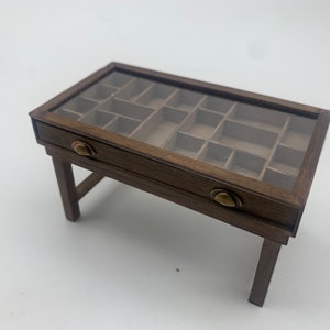 Dollshouse miniature  furniture, printer drawer table