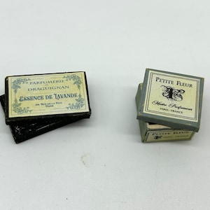 Dollshouse miniature  old box,  2 miniature wood boxes,  miniature shop, dollshouse accessories,  miniature box 1:12 one inch scale