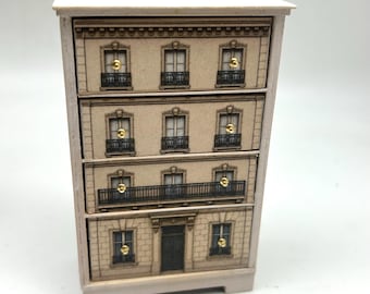 Dollshouse miniature  furniture, chest of drawers 1:12 scale