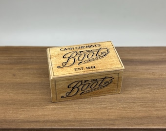 Dollshouse miniature pharmacy crate,  1:12 scale