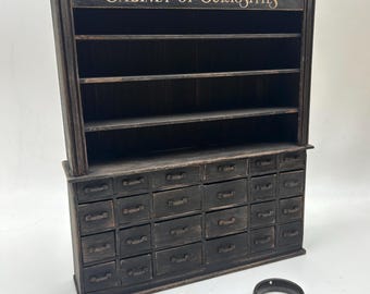 Dollshouse miniature furniture, cupboard, Cabinet of Curiosities 1:12 scale