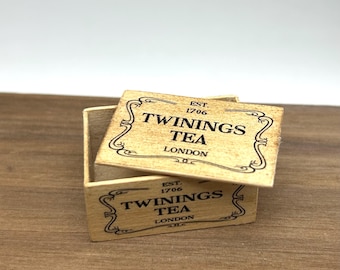 Dollshouse miniature tea crate,  1:12 scale