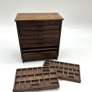 Dollshouse miniature furniture, 1:12 printer chest of drawers