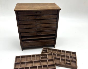 Dollshouse miniature furniture, 1:12 printer chest of drawers