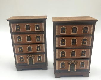 Dollshouse miniature  furniture, chest of drawers 1:12 scale