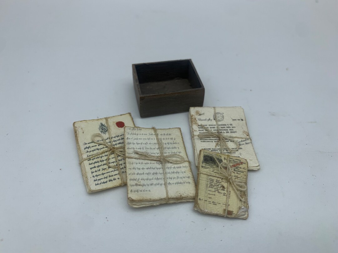 Dollshouse Miniature Old Documents, 1:12 Scale Ephemera - Etsy