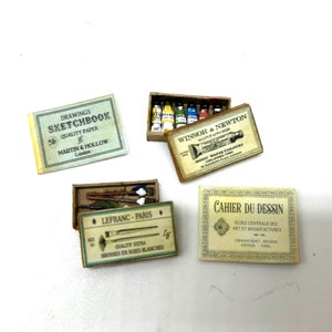 Dollshouse miniature painter set, 1:12 scale