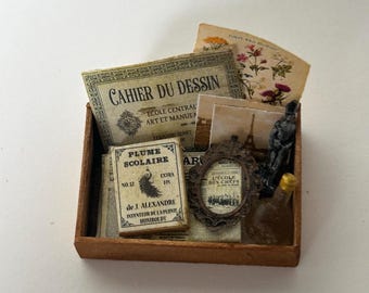Dollshouse miniature crate,  1:12 scale