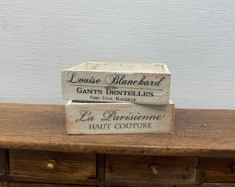 Dollshouse miniature crates,  1:12 scale