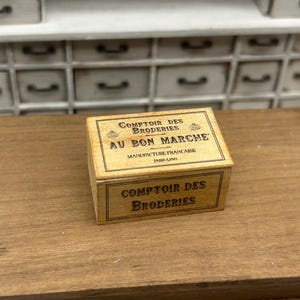 Dollshouse miniature crate, ,miniature wooden box,  miniature crate