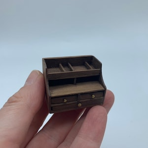 Dollshouse miniature writing box, one inch 1:12 scale stationery box, dollshouse office, miniature box