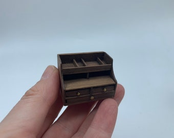 Dollshouse miniature writing box, one inch 1:12 scale stationery box, dollshouse office, miniature box