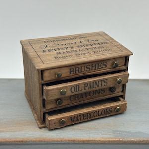 Dollshouse miniature furniture, chest of drawers