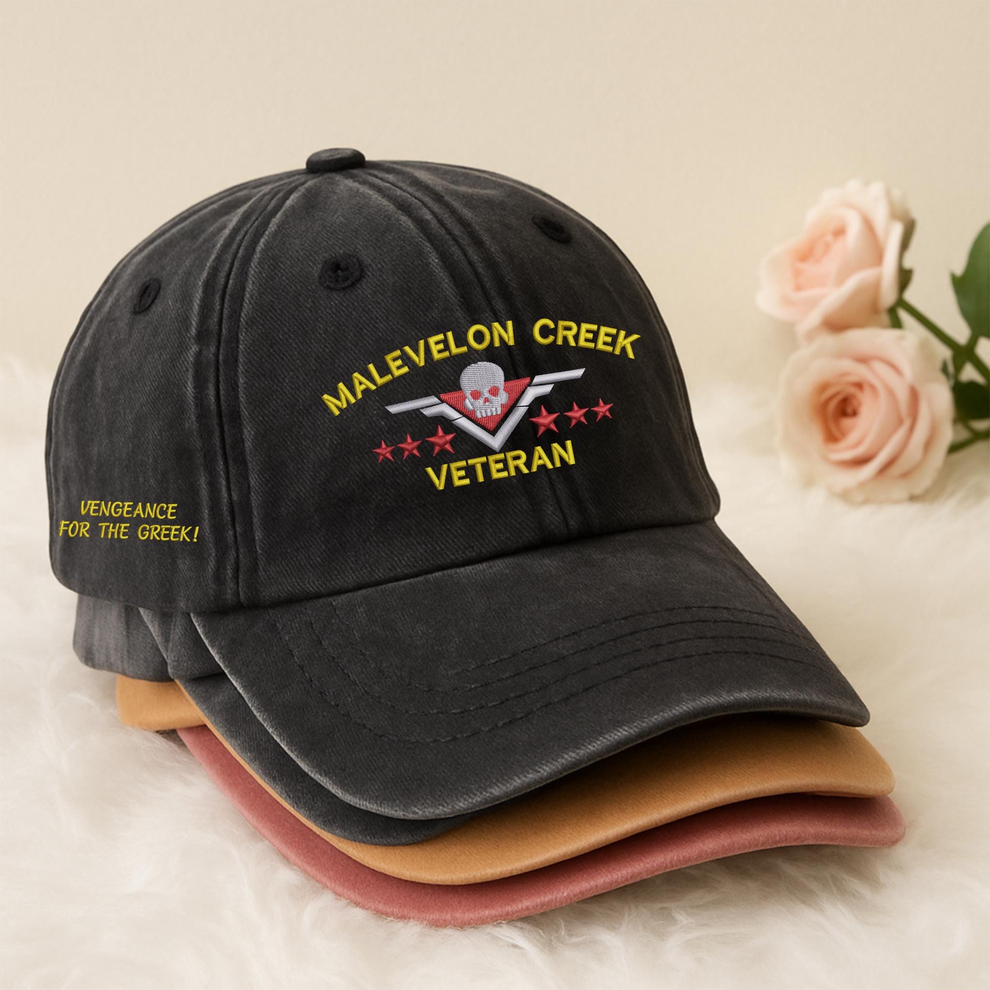 Berretto Baseball Veterano Vietnam - Nero Regolabile - Premium Hats - Foto 3