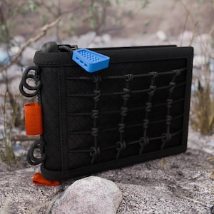 NOMAD Legacy Bi-Fold Wallet | Executive Black - Travel Wallet, Wallet for Digital Nomads, 5 Credit Card Slots, Micro SD Card, RFID Blocking