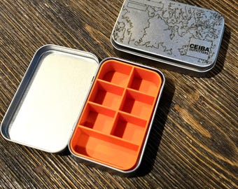 TopoGo Custom Pocket Metal Tin Organizer Kit for Medication, Tools, Sewing, Personalized, Groomsmen Gift Idea, Pocket, Hiking Gear, Minimal