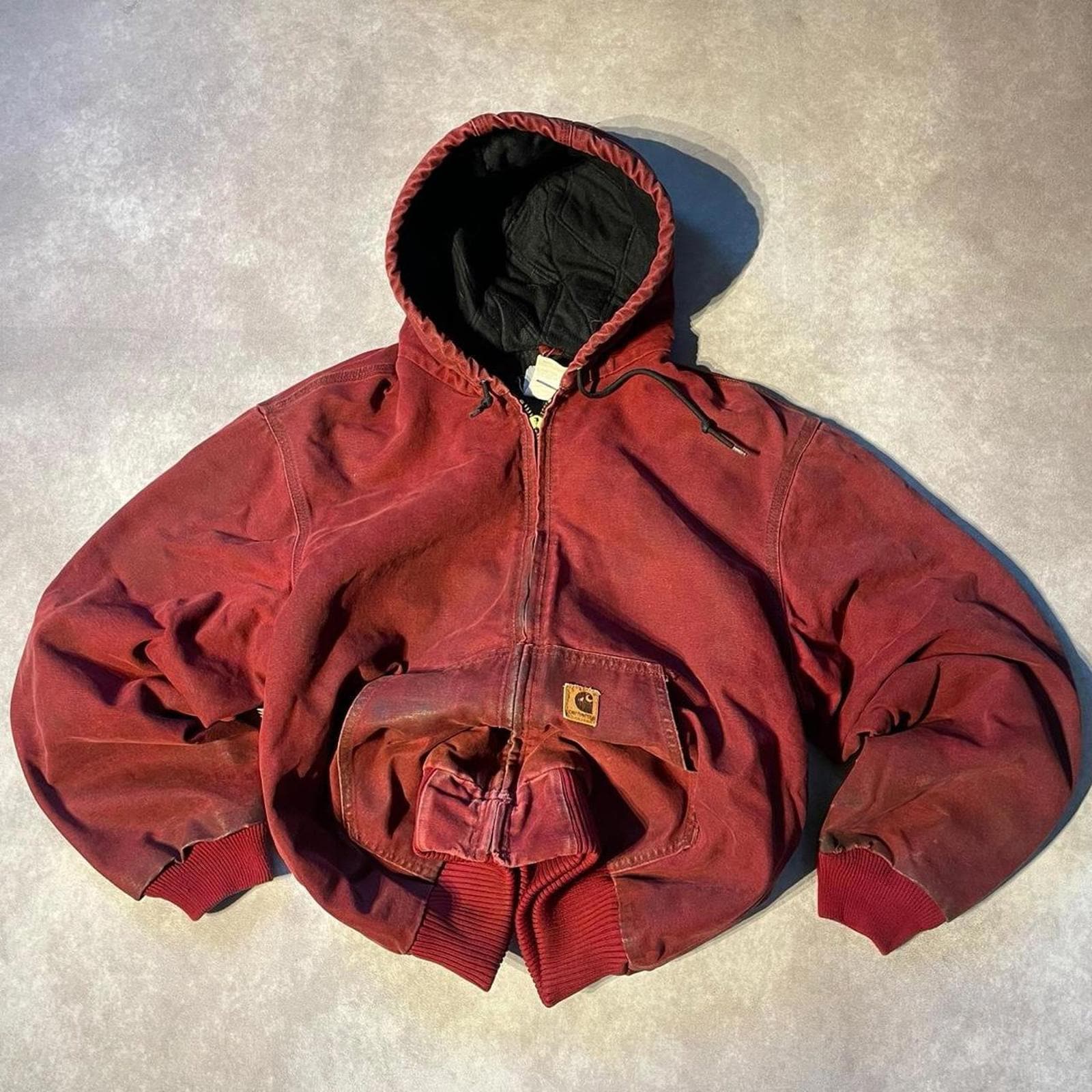Red carhartt coat - Etsy 日本