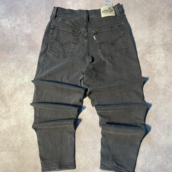 パンツ Old Silver Tab Black Denim Pants Levis SilverTab Baggy Jeans Mens Size 29x32* Black Denim USA 90s