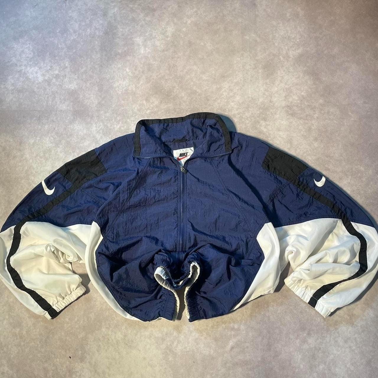 Nike フード付きジャケット ヴィンテージ　90s NIKE/ナイキ ハーフジップフードジャケット 90年代 (USED